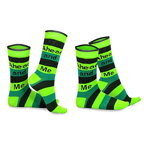 TeeHee St Patricks Day Woman and Man Couple Cotton Crew Socks 2-Pack